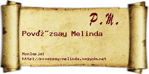 Povázsay Melinda névjegykártya